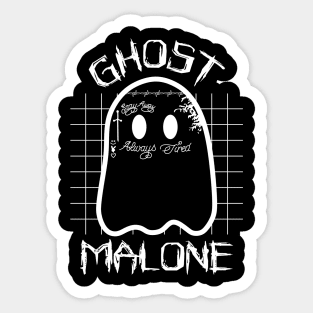 Ghost Malone Spooky Halloween Sticker